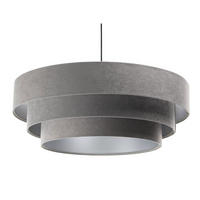 HÄNGELEUCHTE Grau 60/20 cm - Silberfarben, Kunststoff (60/1.5/20cm) - ONZENO