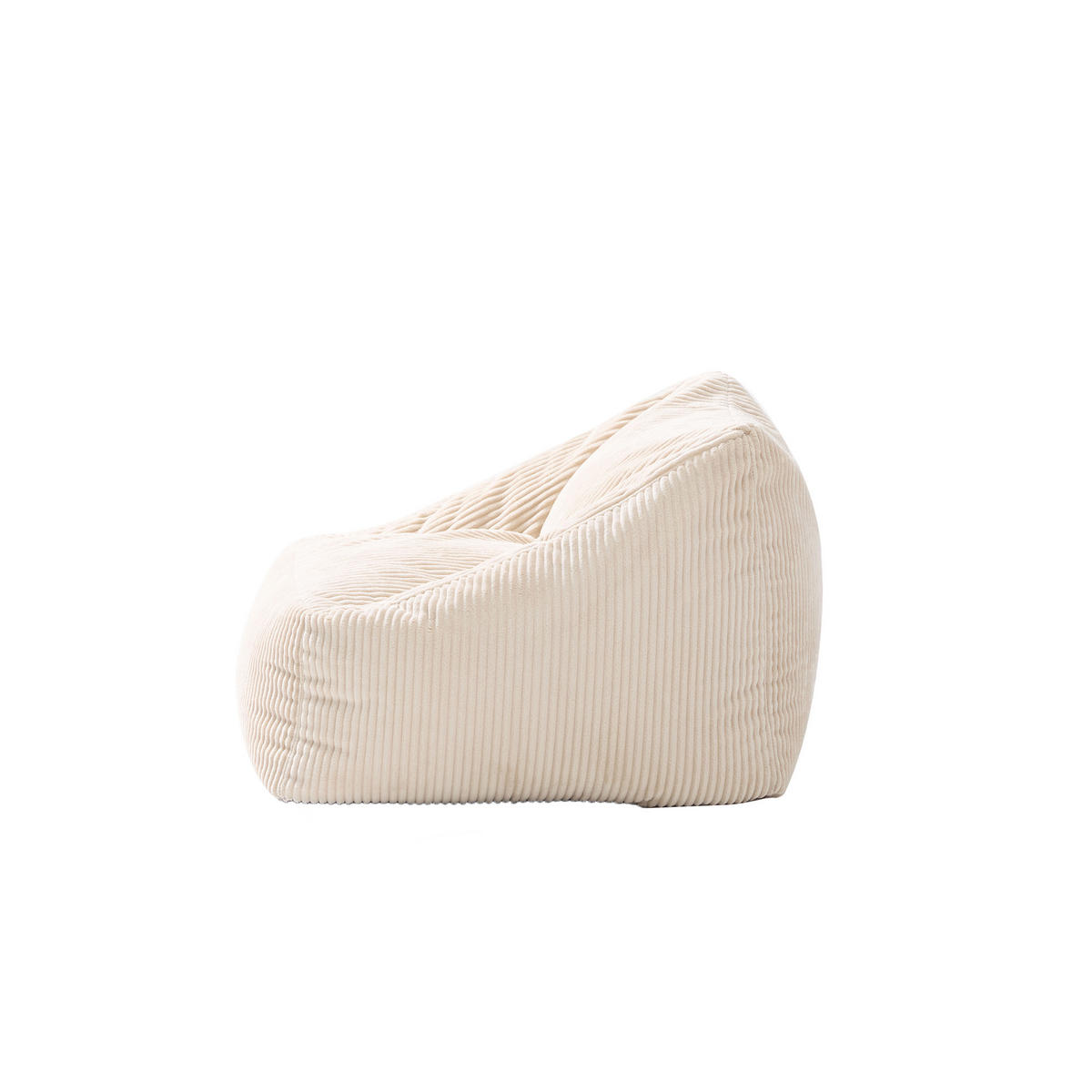POUF kord Beige - Beige, Textil (55/44/55cm) - Nordlys