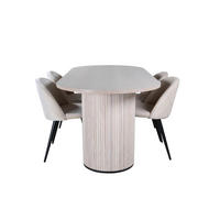 TISCHGRUPPE Beige - Beige, Holzwerkstoff (90/75/200cm) - ebuy24