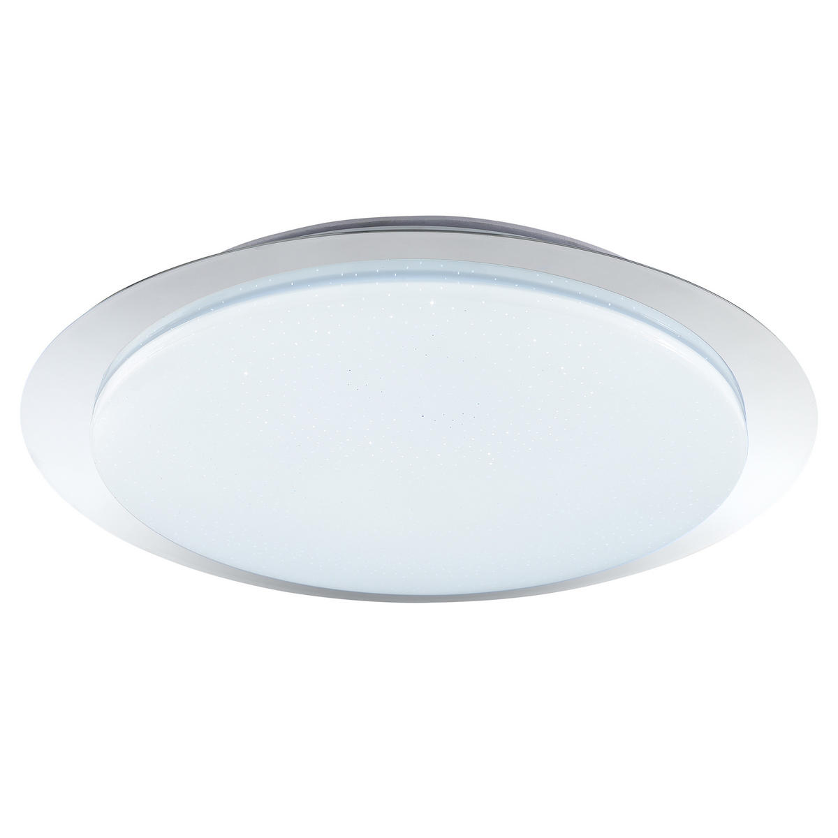 LED DECKENLEUCHTE Vittoria Chromfarben/Weiß 40/40/6,8 cm - Multicolor, Kunststoff (40/40/6.8cm) - Brilliant