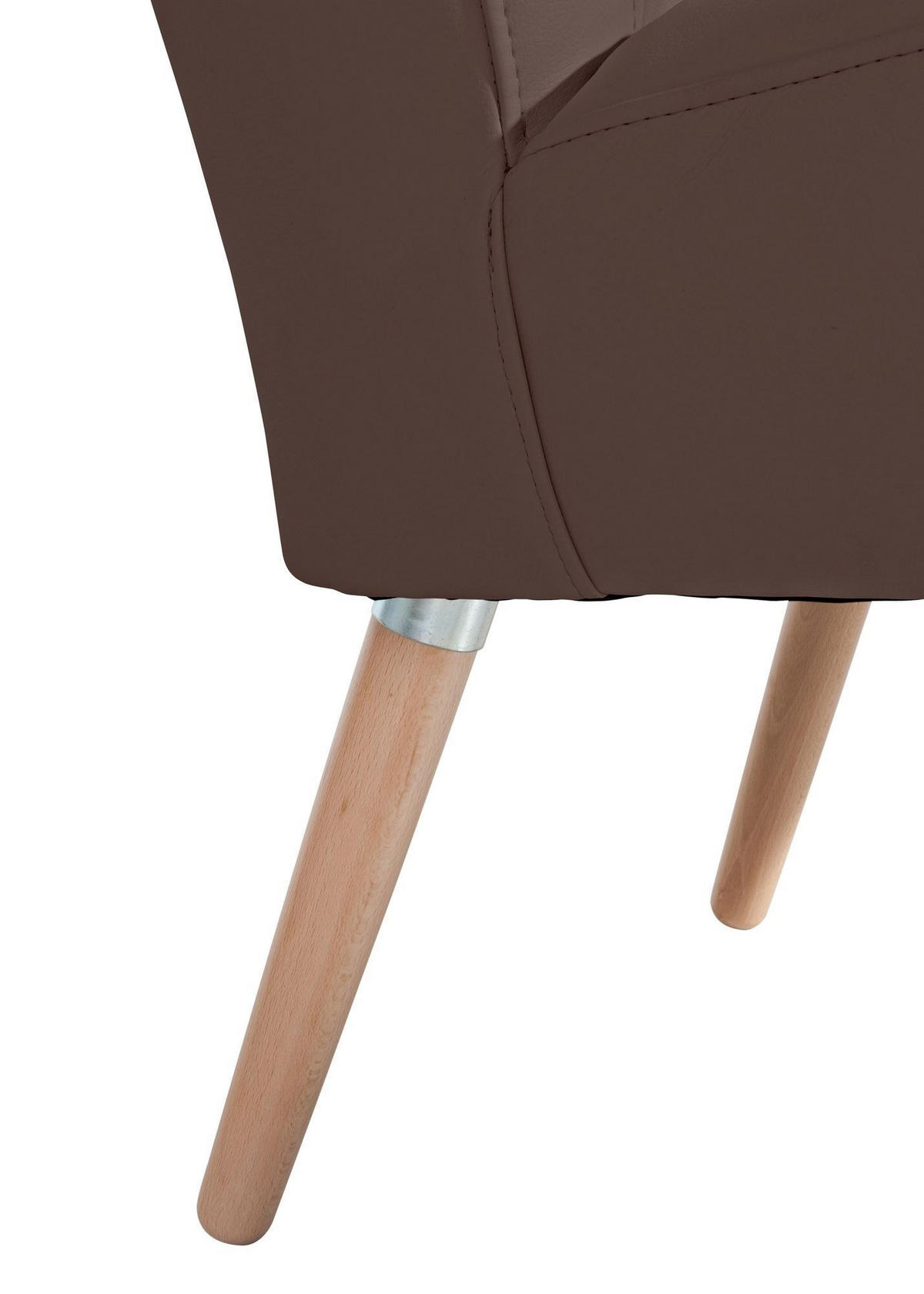 SESSEL Kassi Bezug Kunstleder Buche natur / braun - Braun, Kunststoff (69/80/68cm) - 58aufmkessel
