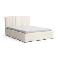 POLSTERBETT VENICE 200/200 in Boucle Ecru - Ecru, Holz/Holzwerkstoff (200/200cm) - Deine Möbel 24