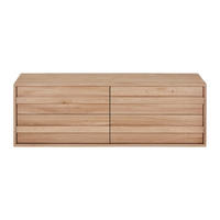 WASCHBECKENUNTERSCHRANK - 150 cm x 46 cm - Holz, Platte - Naturfarben Hell - SARLO - Naturfarben, Holz (150/50/46cm) - Vente-Unique