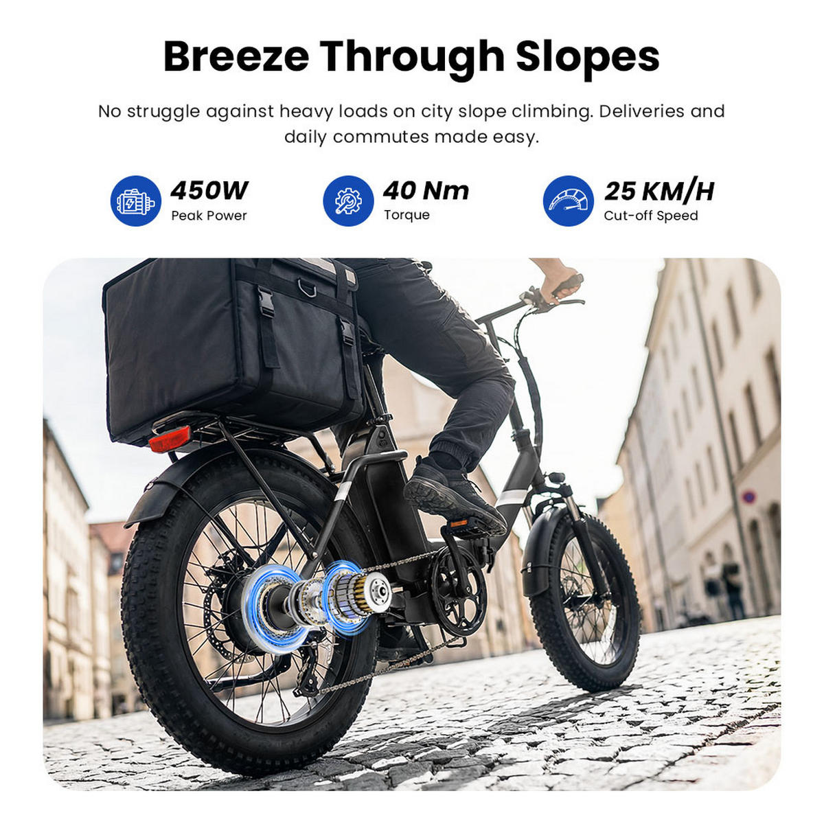 E-BIKE Touroll S3 – All-Terrain-Fat-Tires für grenzenlosen Fahrspaß - Graphitfarben, Metall (85cm) - Touroll