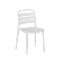 STUHL FÜR DRAUSSEN Zira Weiß 42 cm x 80 cm - Weiß, Kunststoff (42/80/52cm)