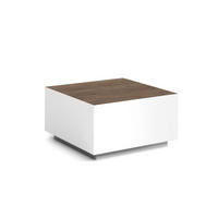 COUCHTISCH QUADRA - Sandfarben/Weiß, Holzwerkstoff (65/65/35cm) - Meblini