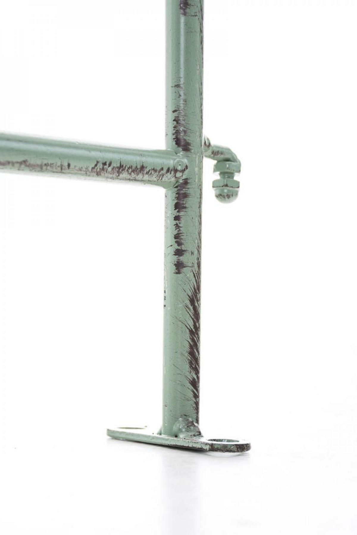 GARTENZAUN Metall antik-grün - Grün, Metall (124/116cm) - CLP