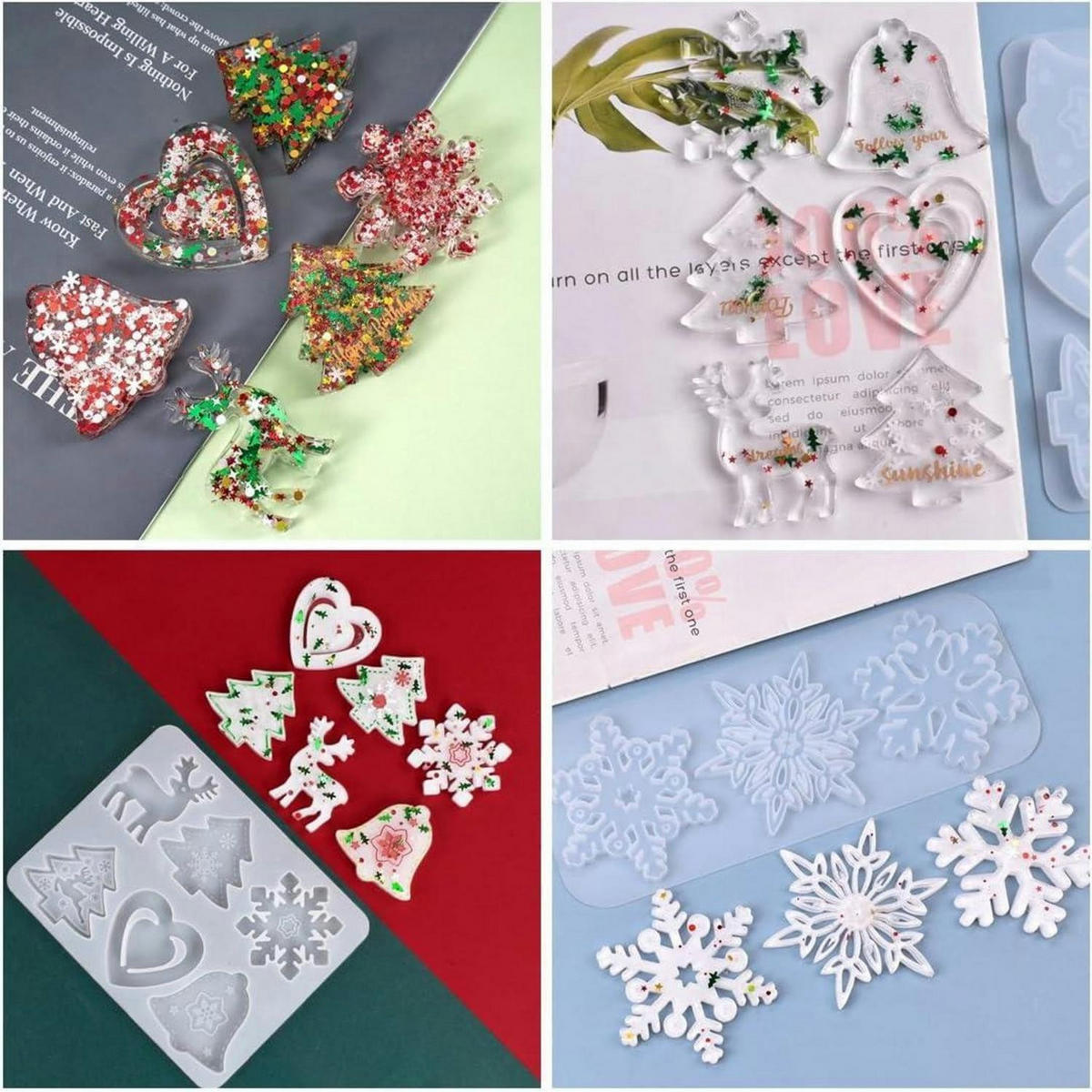 SILIKONFORM Weihnachten 2-teiliges Set - Weiß, Kunststoff