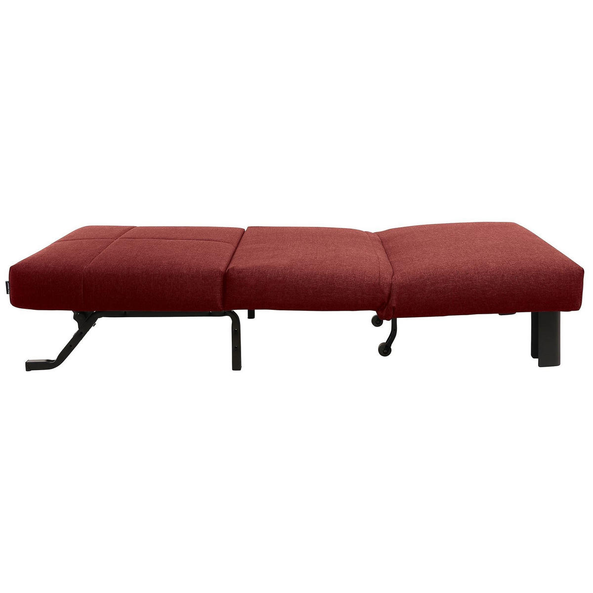 FALTSESSEL Kalomira Bezug Flachgewebe Metall schwarz / rot - Rot, Kunststoff (100/85/85cm) - 58aufmkessel