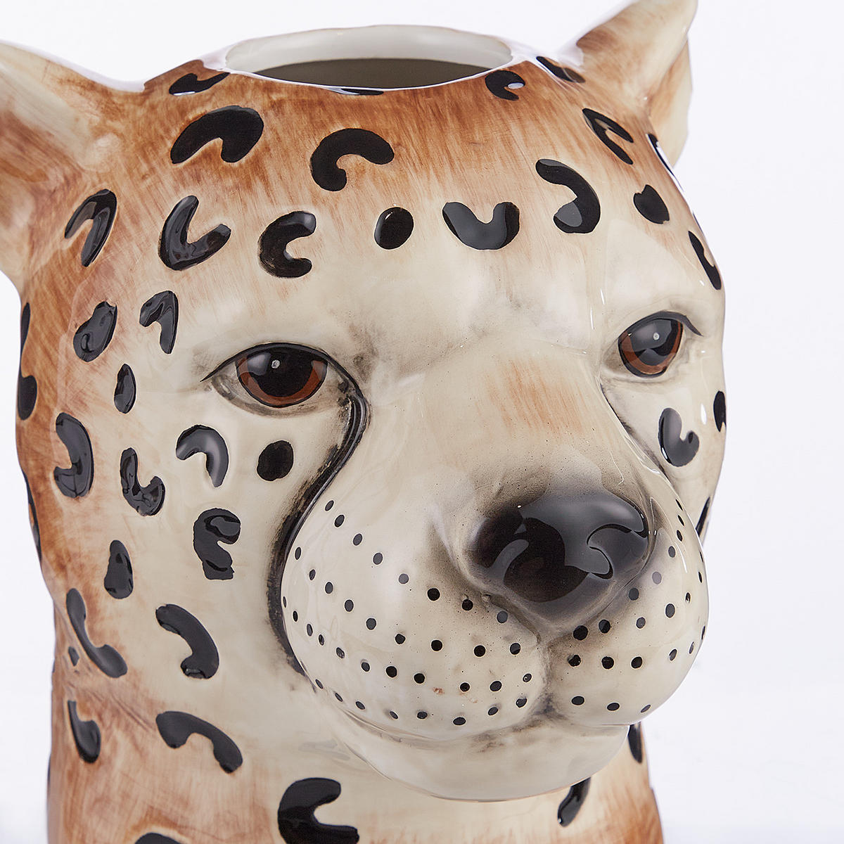 VASE Leo - Braun, Keramik (18cm) - Butlers