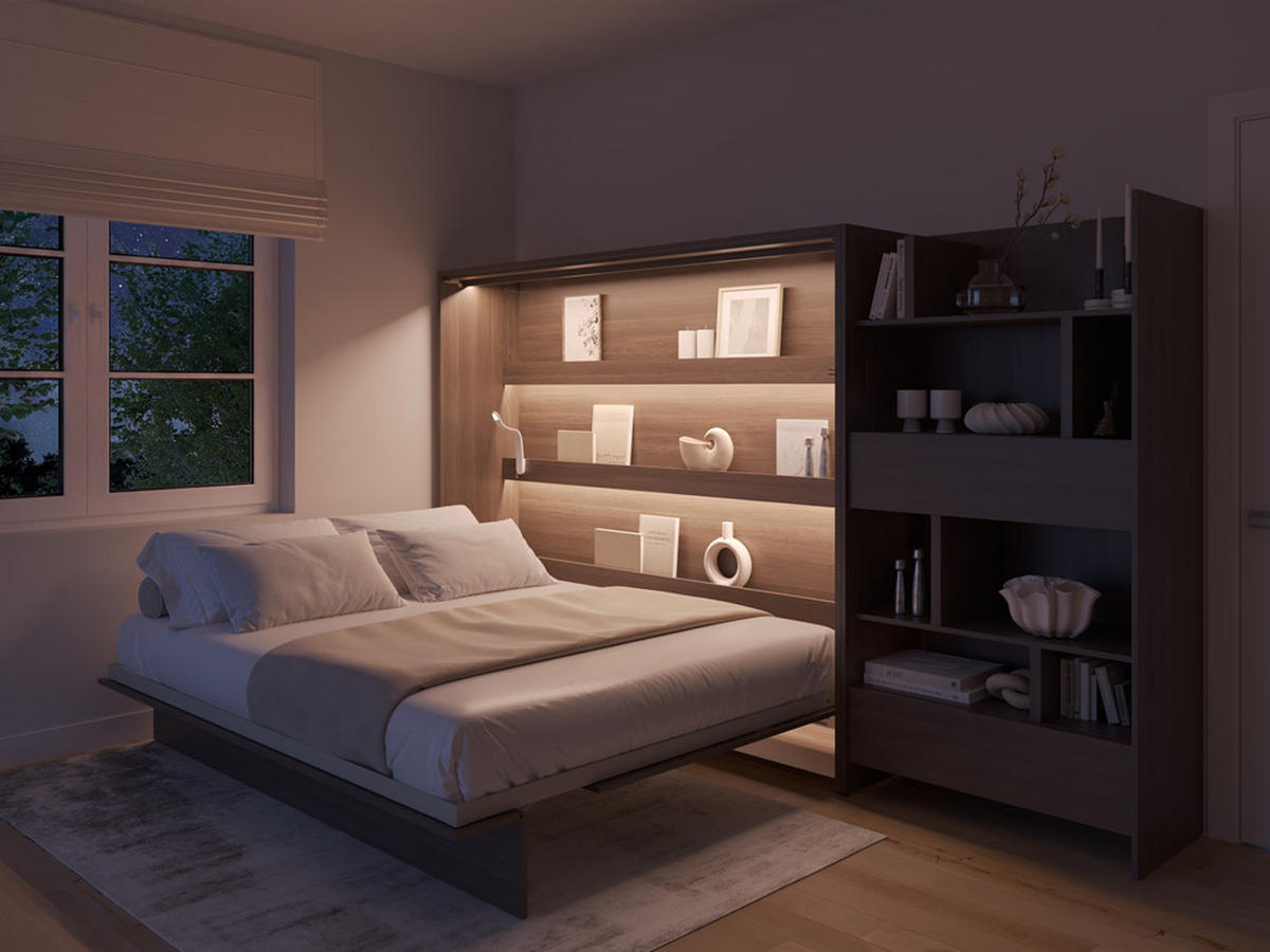 SCHRANKBETT BED CONCEPT BC-14 - Alteiche, Holzwerkstoff (160/200cm) - Meblini