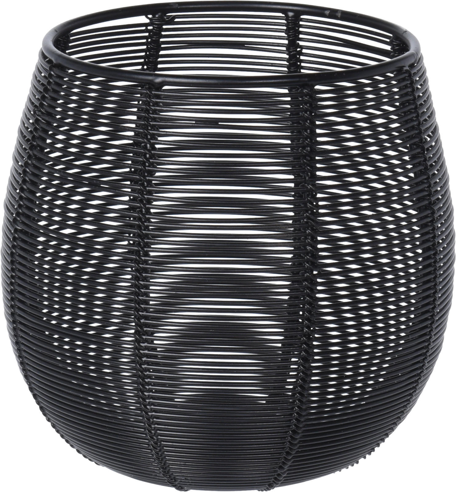TEELICHTHALTER Metall schwarz Ø 12 cm - Schwarz, Metall (12/12cm) - Home Styling Collection