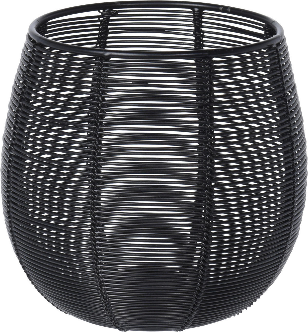 TEELICHTHALTER Metall schwarz Ø 12 cm - Schwarz, Metall (12/12cm) - Home Styling Collection