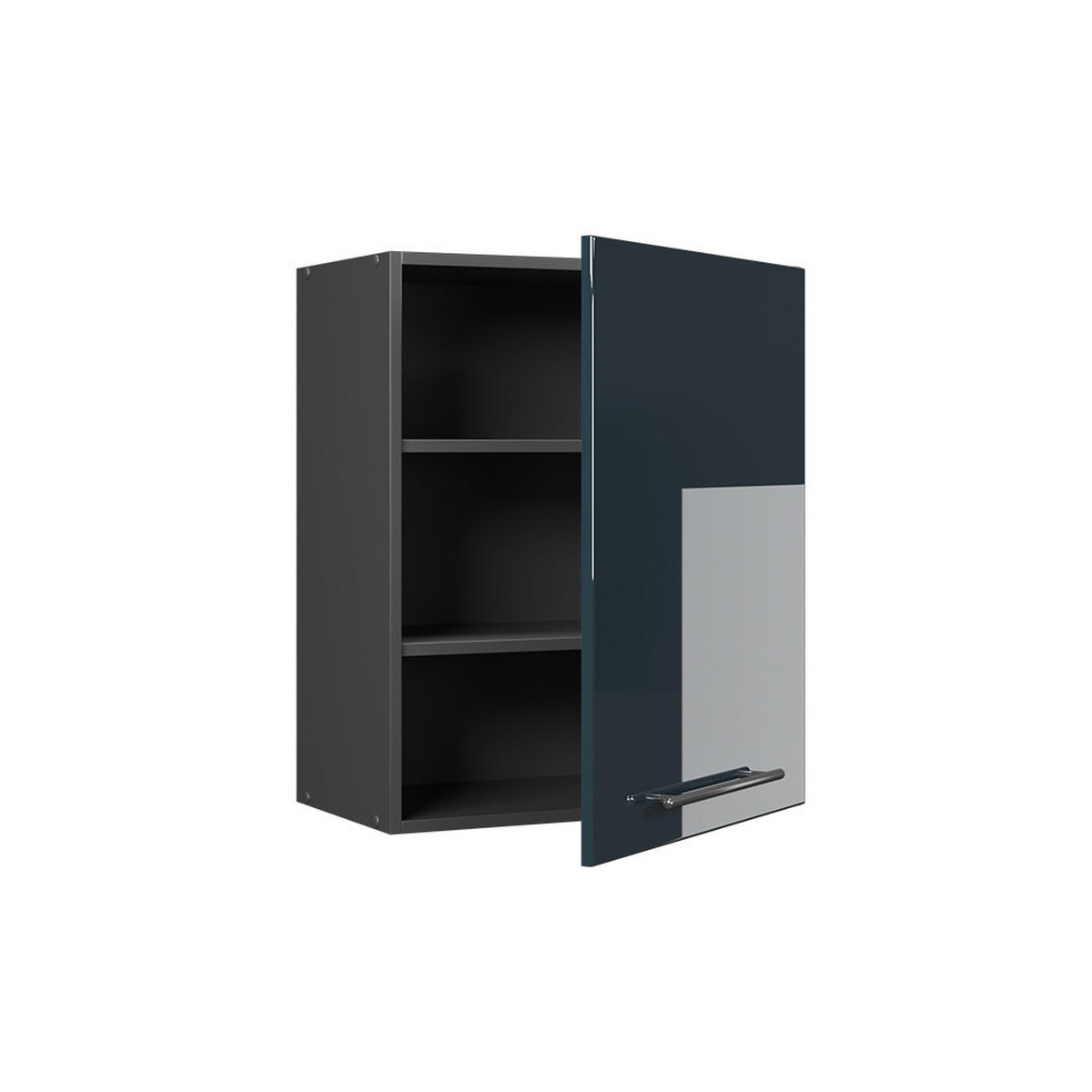 HÄNGESCHRANK Fame-Line, Dunkelblau Hochglanz, 60 cm - Anthrazit/Dunkelblau, Holzwerkstoff (60/72/34.1cm) - Vicco
