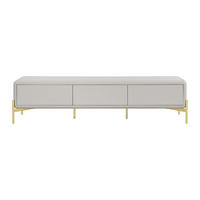 TV-BOARD - 180 cm x 40 cm - Holz, Platte - Beige - LYBAKA - Beige, Holz (180/45/40cm) - Vente-Unique