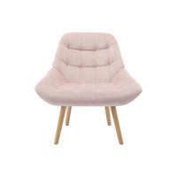 SESSEL mit gerader Rückenlehne - 1 Person - Stoff, Samt - Rosa - - Pink, Textil (87/83/79cm) - Vente-Unique