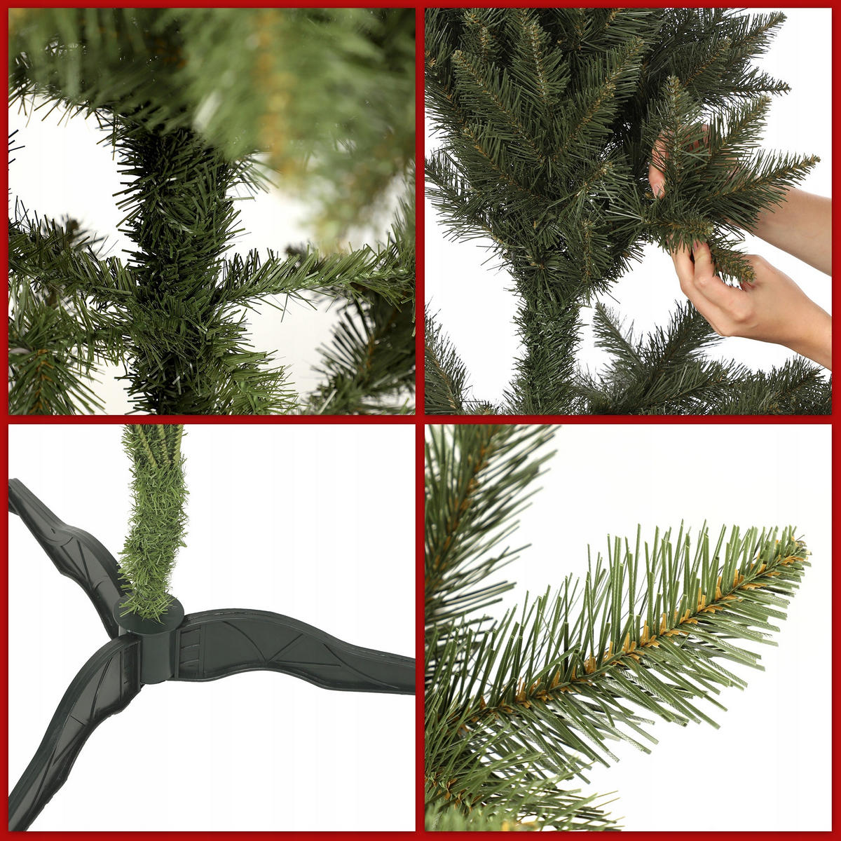 KADAX Künstlicher Weihnachtsbaum Fichte 180 cm Naturkaukasisch - Grün, Kunststoff (180cm) - KADAX