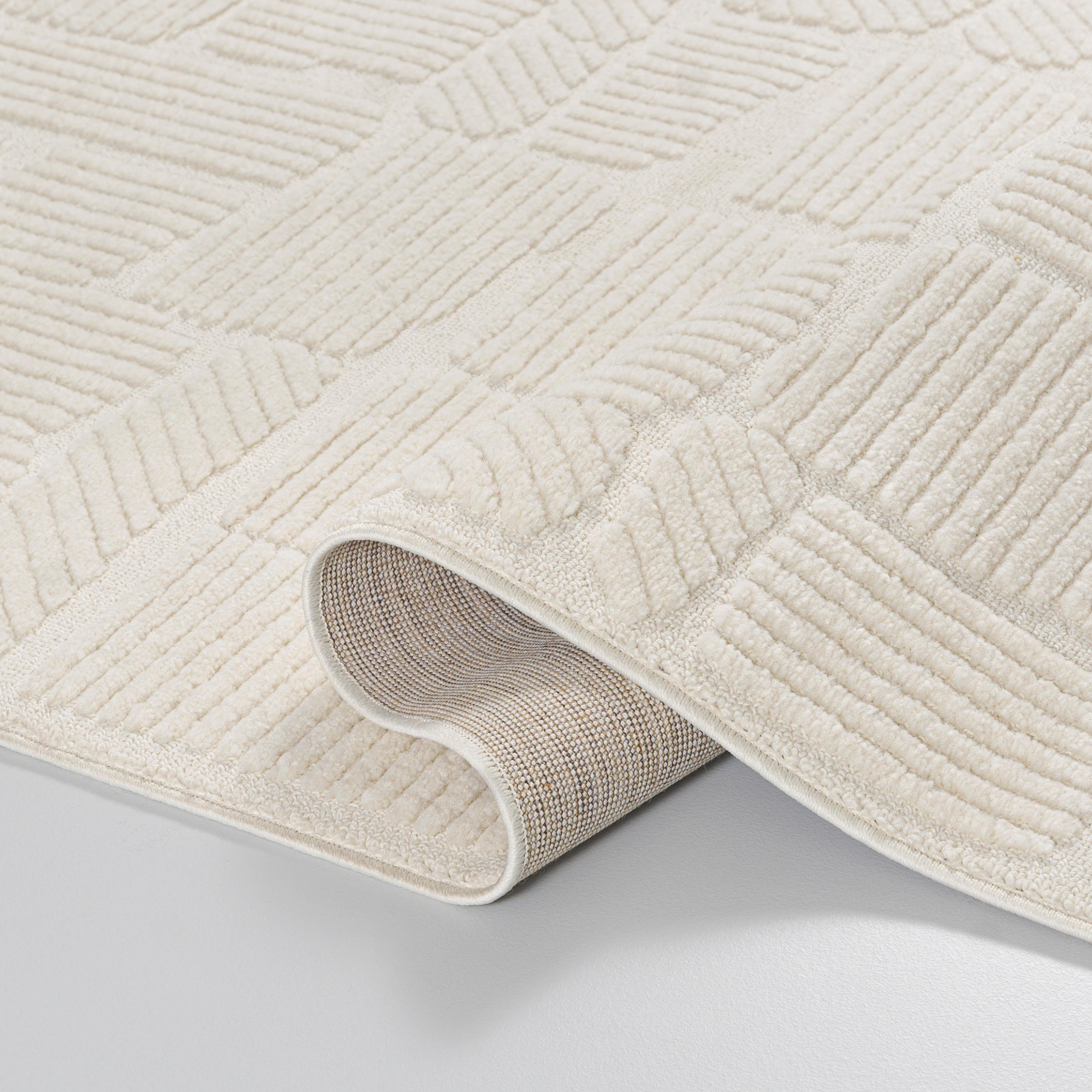 TEPPICH Beige Abstrakt, Geometrisch, Moderne 200 x 300 cm - Beige/Creme, Textil (200/300cm) - Mazovia