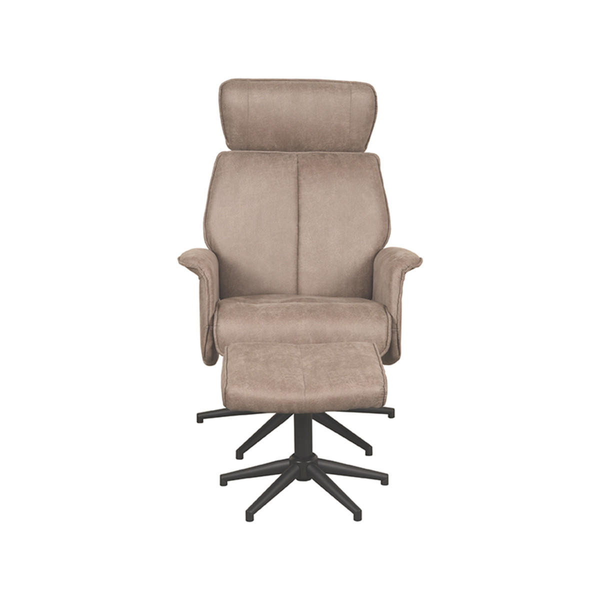 SESSEL Verdal Taupe 79/77/109 cm - Taupe, Textil (77/109/79cm) - LABEL51