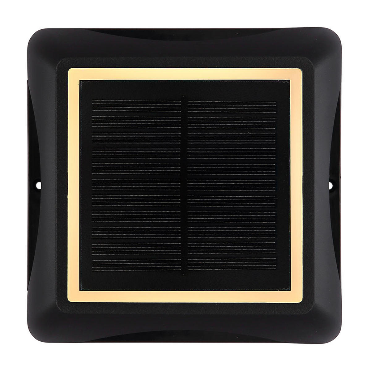 LED AUSSENLEUCHTE Kunststoff Schwarz 2er Set - Schwarz, Kunststoff (14/14/3.6cm) - Globo Lighting