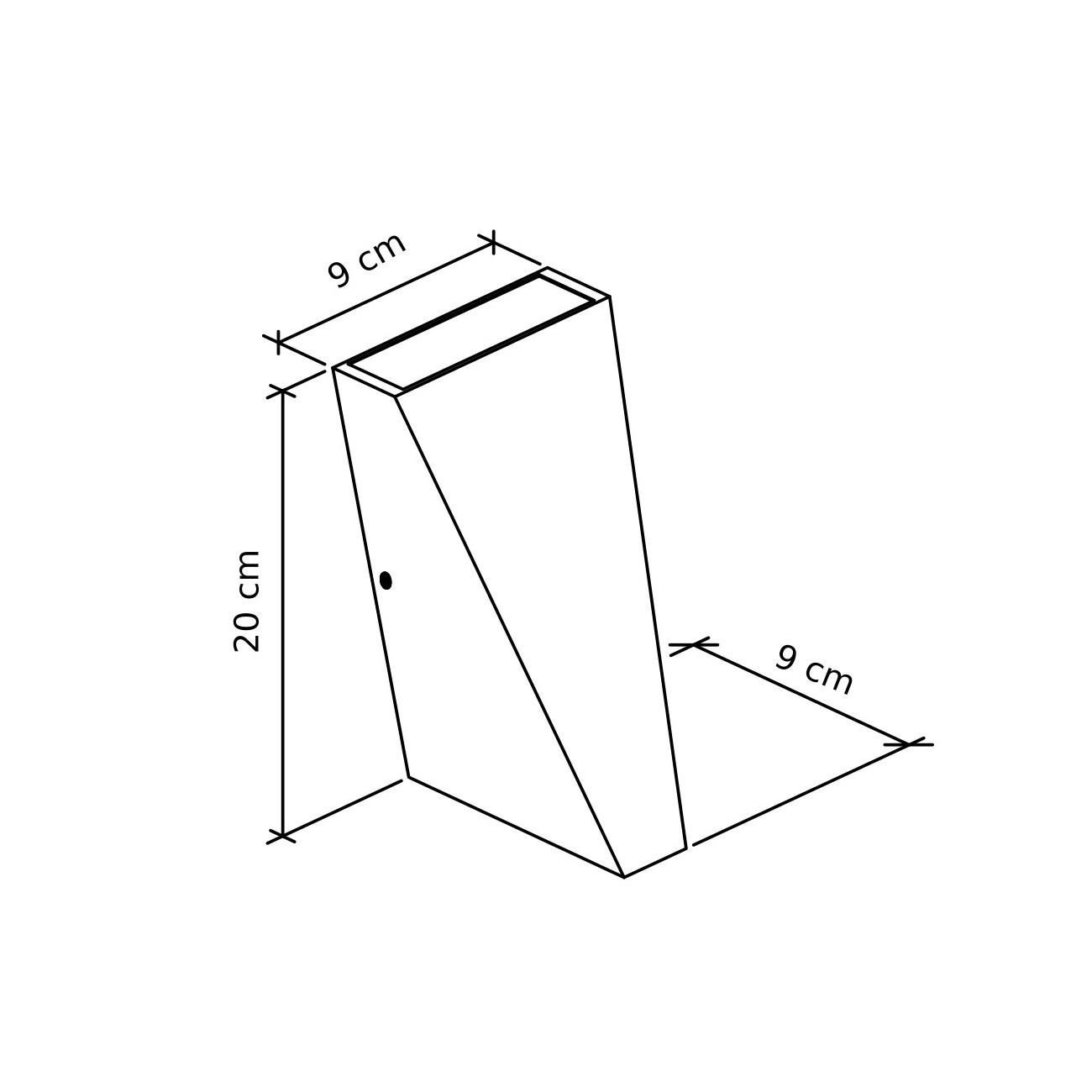 WANDLEUCHTE Helsinki, Schwarz, 20cm - Schwarz, Metall (9/20/20cm) - KOSILUM