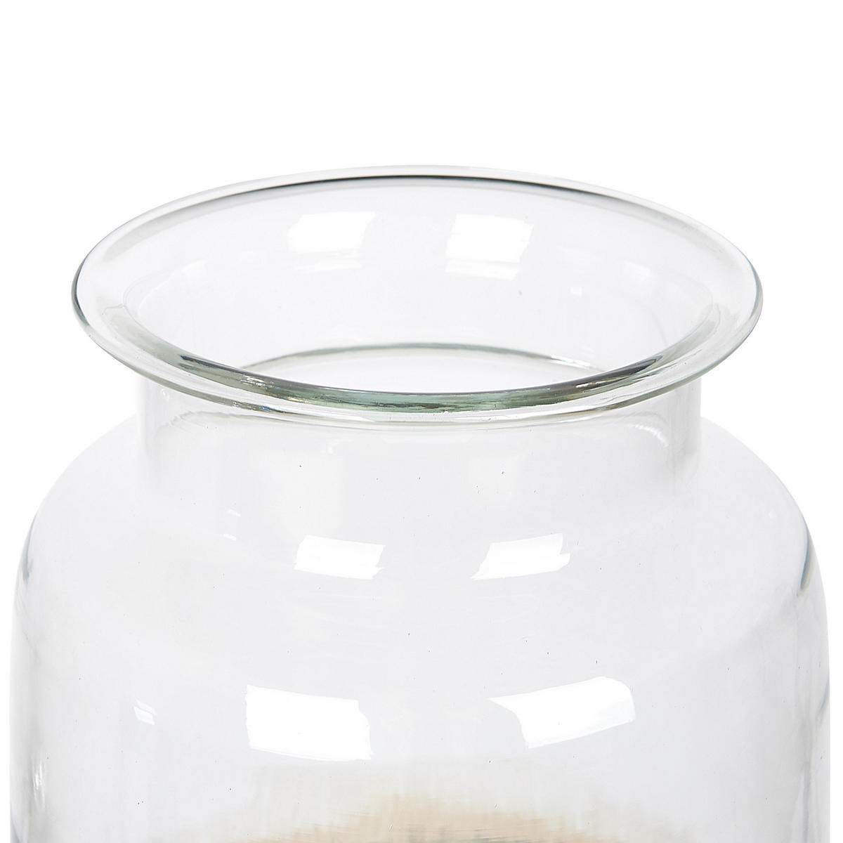 BLUMENVASE Glas bunt Bhature - Multicolor, Glas (30cm) - Beliani