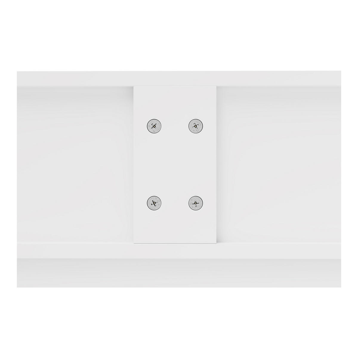 HOMAVO Sideboard mit 4 Schubladen – Anrichte – Kommode – Maße: 160 x 81 x 40 cm (L x H x P) - Weiß, Holzwerkstoff/Metall (160/81/40cm) - HOMAVO