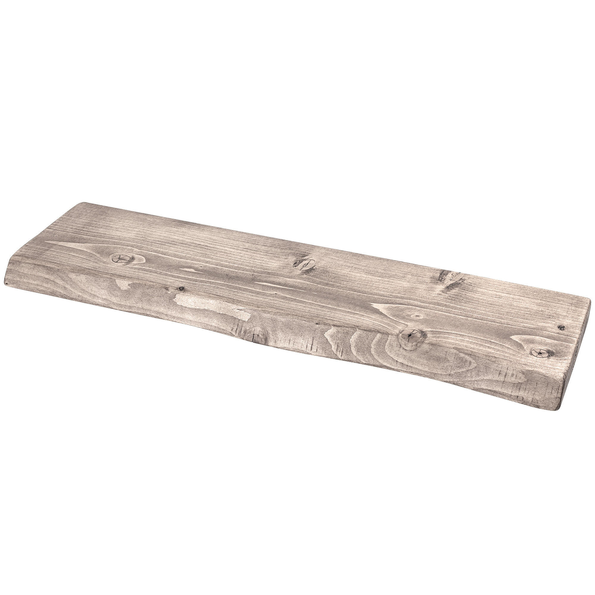 WANDREGAL rustikales 30/3,8/150 cm unbehandelt - Braun, Holz (150/3.8/30cm)