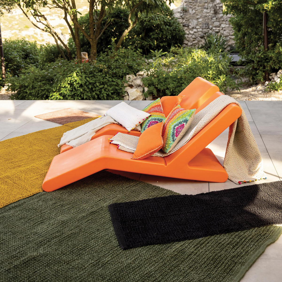 TEPPICH Elios senffarben 60 x 200 cm - Orange, Textil (60/200cm) - Vivaraise