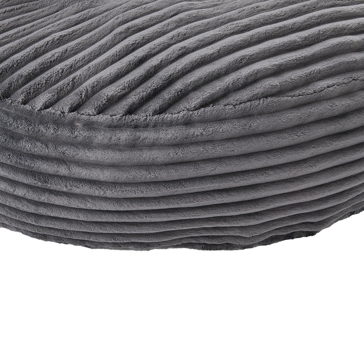 SITZSACK DE-33883 mit hoher Rückenlehne und 3 Kissen Dunkelgrau - Dunkelgrau, Textil (108/52/108cm) - ComfortXL