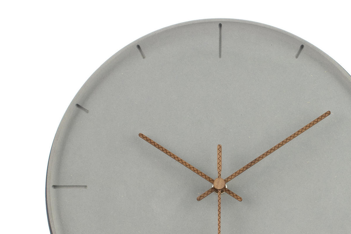 WANDUHR Design Grau 29/29 cm - Grau, Holzwerkstoff (0.72/29/2cm) - ONZENO