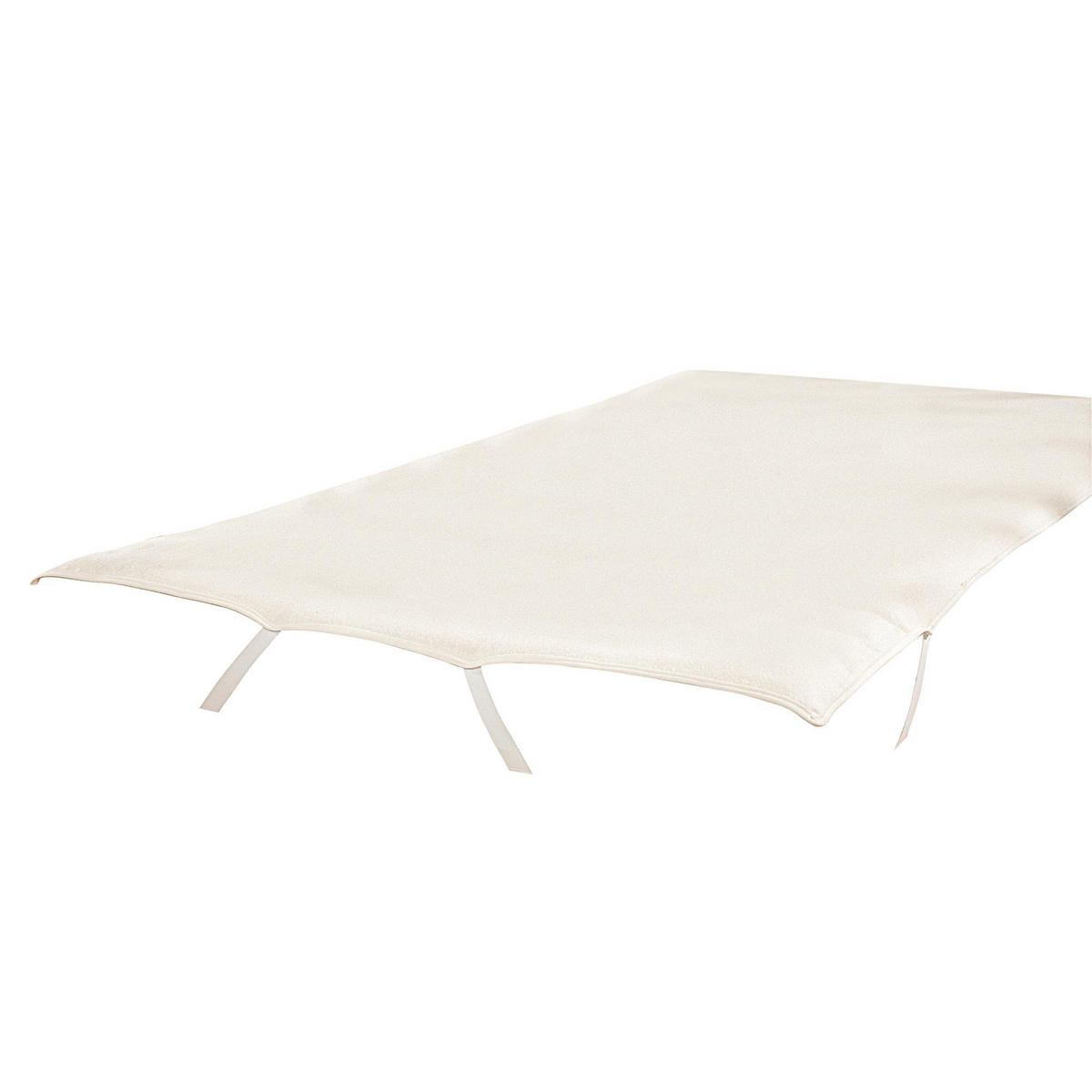 MATRATZENAUFLAGE Molton, wasserdicht mit PU-Beschichtung, Größe: 100x200 - Weiß, Naturmaterialien/Textil (100/200cm) - Breckle