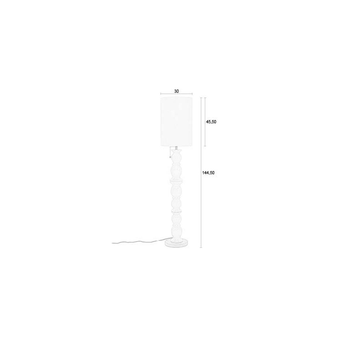 STEHLAMPE Brew - Beige, Keramik (30/30/144.5cm) - Zuiver