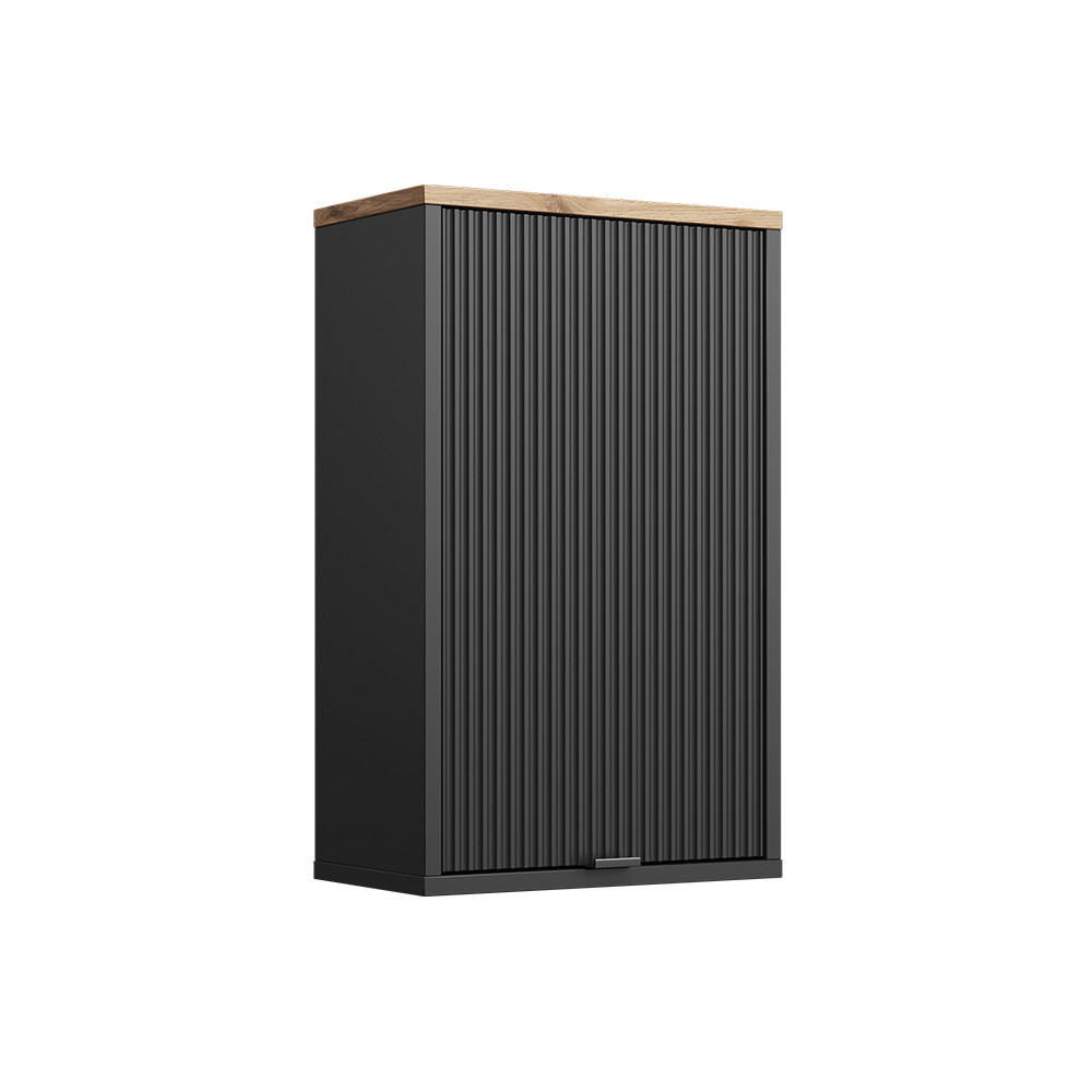 Vicco SKŘÍŇKA DO KOUPELNY Eliza, Černá/Dub Viking, 40 x 65 cm se 2 policemi