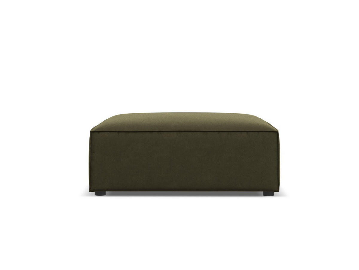 POUF Jodie aus Samt grün - Grün, Textil (80/40/102cm) - Micadoni