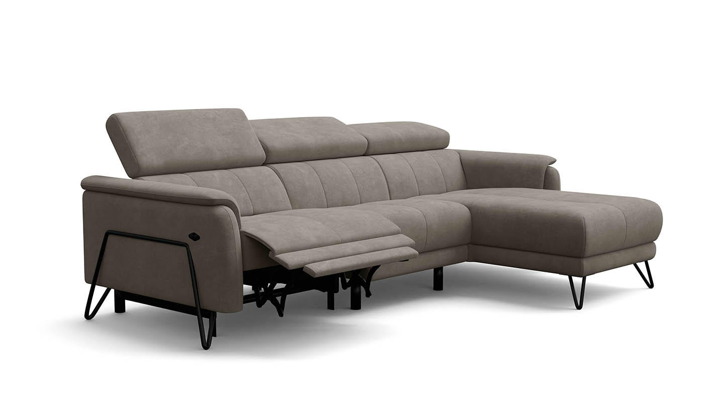 Wozimo Ecksofa Beige 268x92 cm