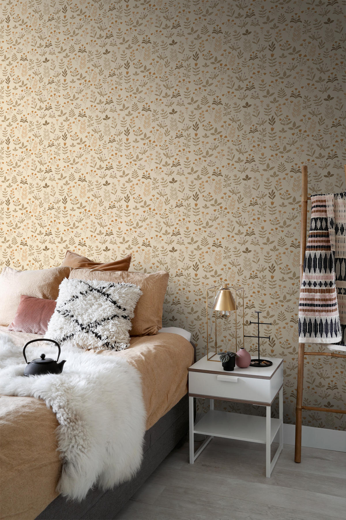 TAPETE Feldblumen 50 x 900 cm - Beige, Papier (50/900cm) - ESTAhome