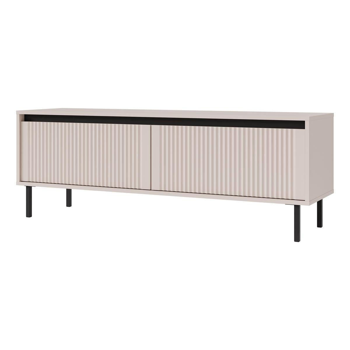 TV-SCHRANK mit Füßen 140 cm zwei türen beige Ciao - Beige, Holzwerkstoff (140/65/65cm) - Compleo24