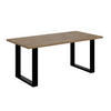 ESSTISCH 160x90x75 cm - Artisan Eiche Optik/Schwarz - KLYN U - Eichefarben, Holzwerkstoff (160/90/75cm) - ALTDECOR