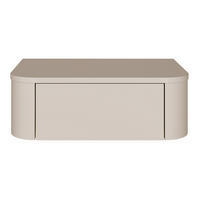 NACHTTISCH 2-er Set Luvio Kaschmirgrau 59 cm - Taupe, Holzwerkstoff (59.1/20/39cm) - Selsey