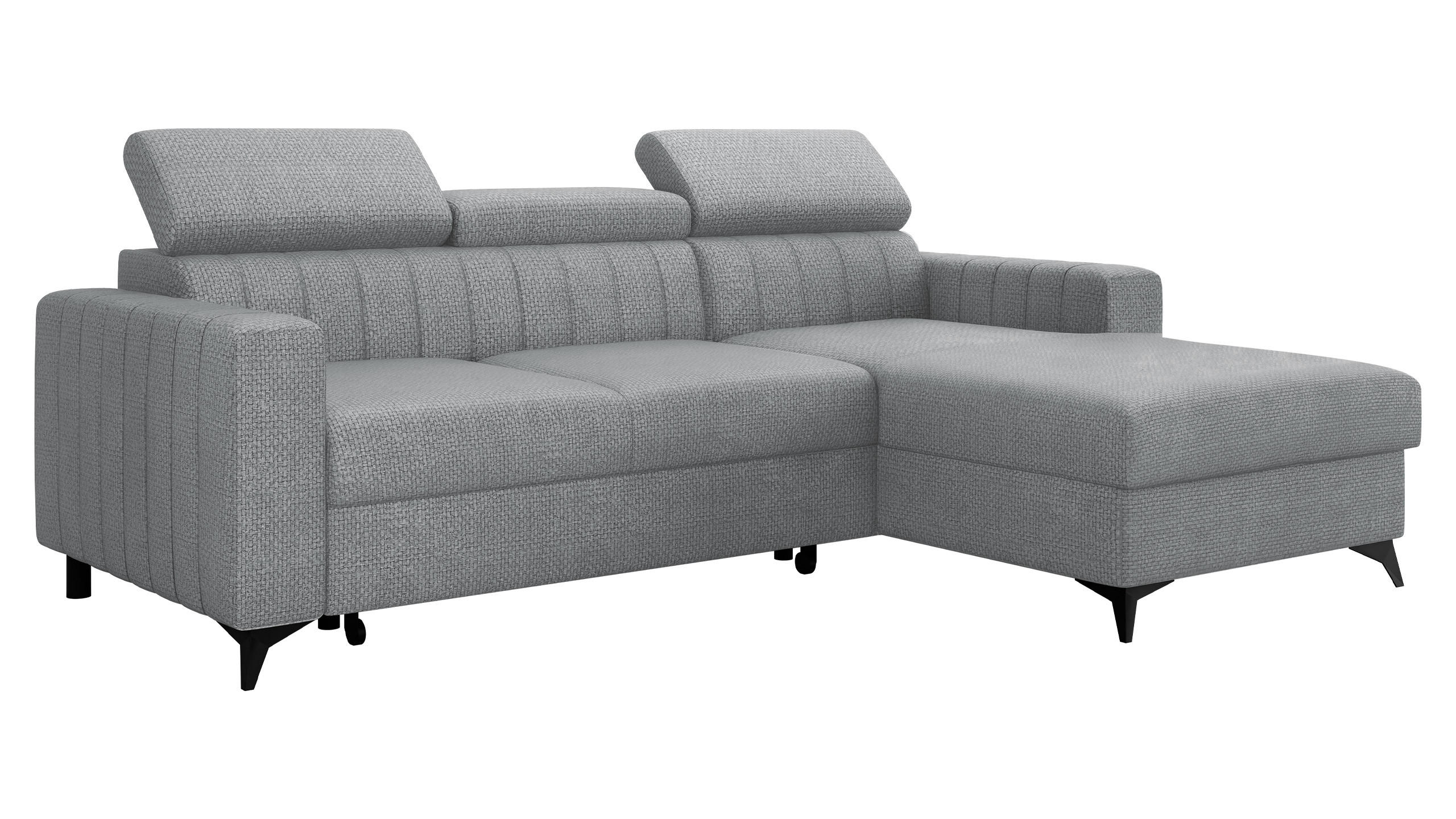 Mirjan24 Ecksofa Dunkelgrau 236x172 cm