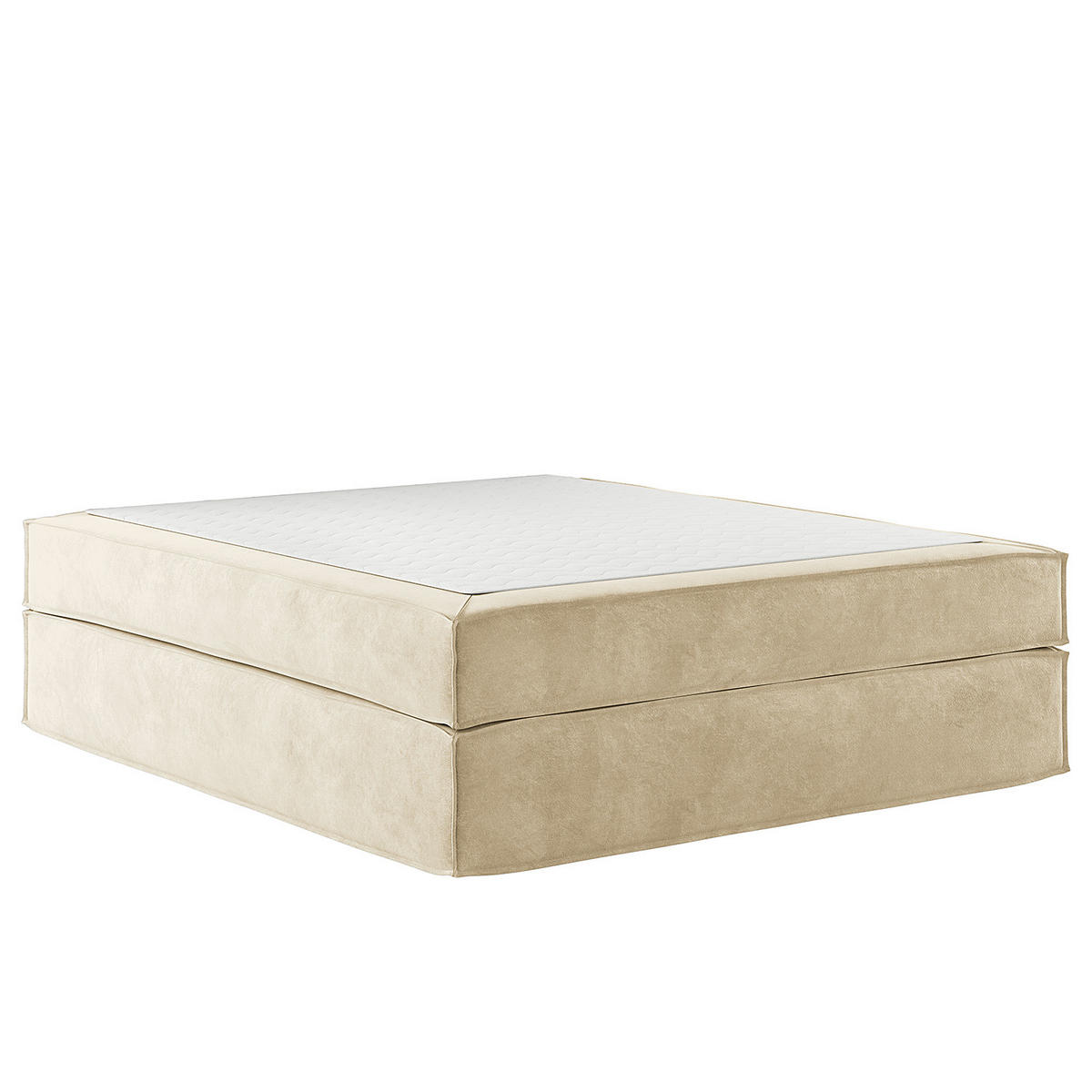 BOXSPRINGBETT - Premium - Beige, Textil (180/200cm) - home24