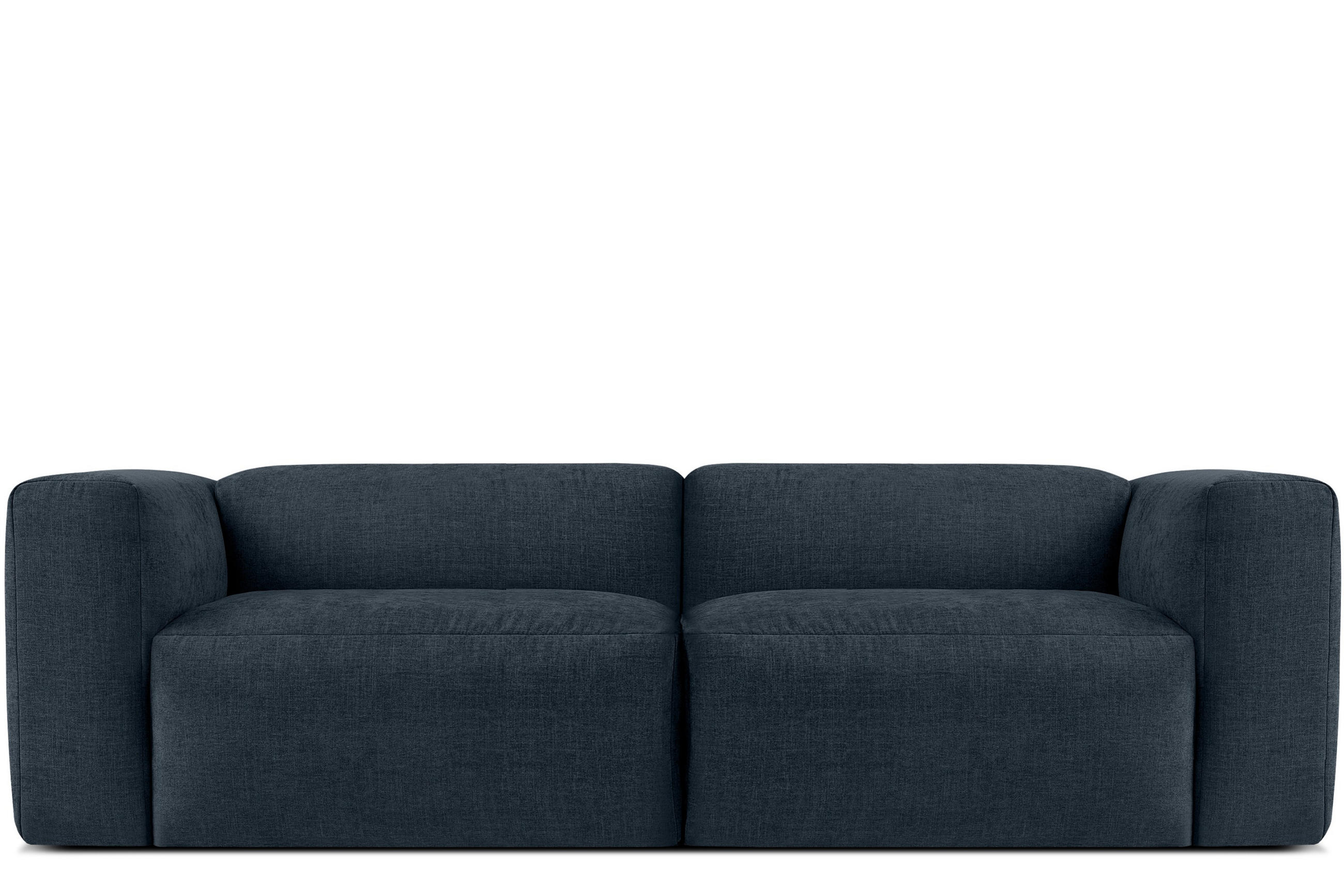 2,5-SITZER-MODULSOFA BUFFO mit extrem weicher und bequemer Sitzfläche, Gewebestoff, dunkelblau - Dunkelblau, Textil (250/73/96cm) - KONSIMO®