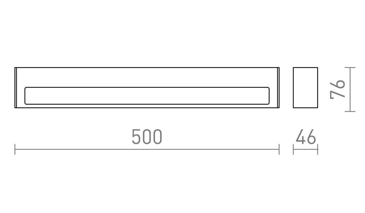 AUSSENLEUCHTE ASTER 50 Schwarz milchfarbenes Acryl 20 W IP65 - Schwarz, Kunststoff (50/76/46cm) - Rendl