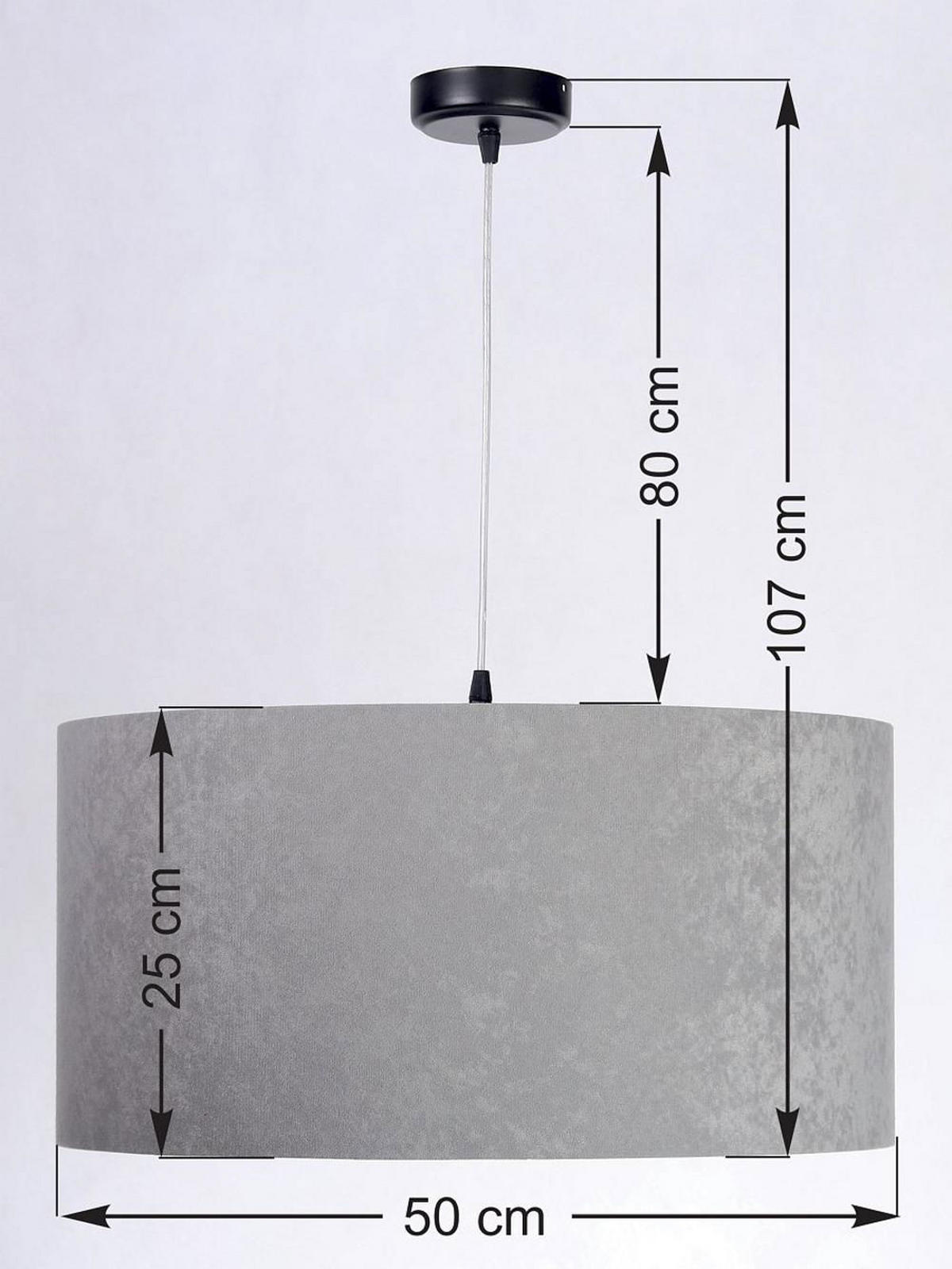 HÄNGELEUCHTE Grau 60/30 cm - Goldfarben/Grau, Kunststoff (60/1.1/30cm) - ONZENO