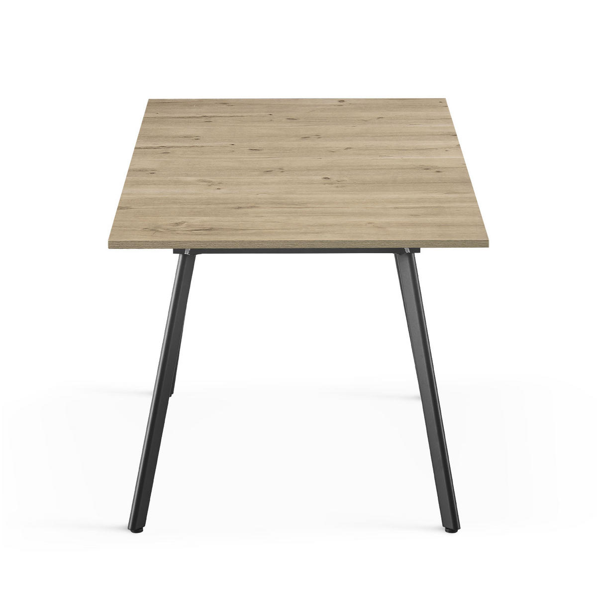 ESSTISCH MARA 120-160/80/76 cm Sandeiche - Sandfarben, Holz (80/120/76cm) - B&D Home