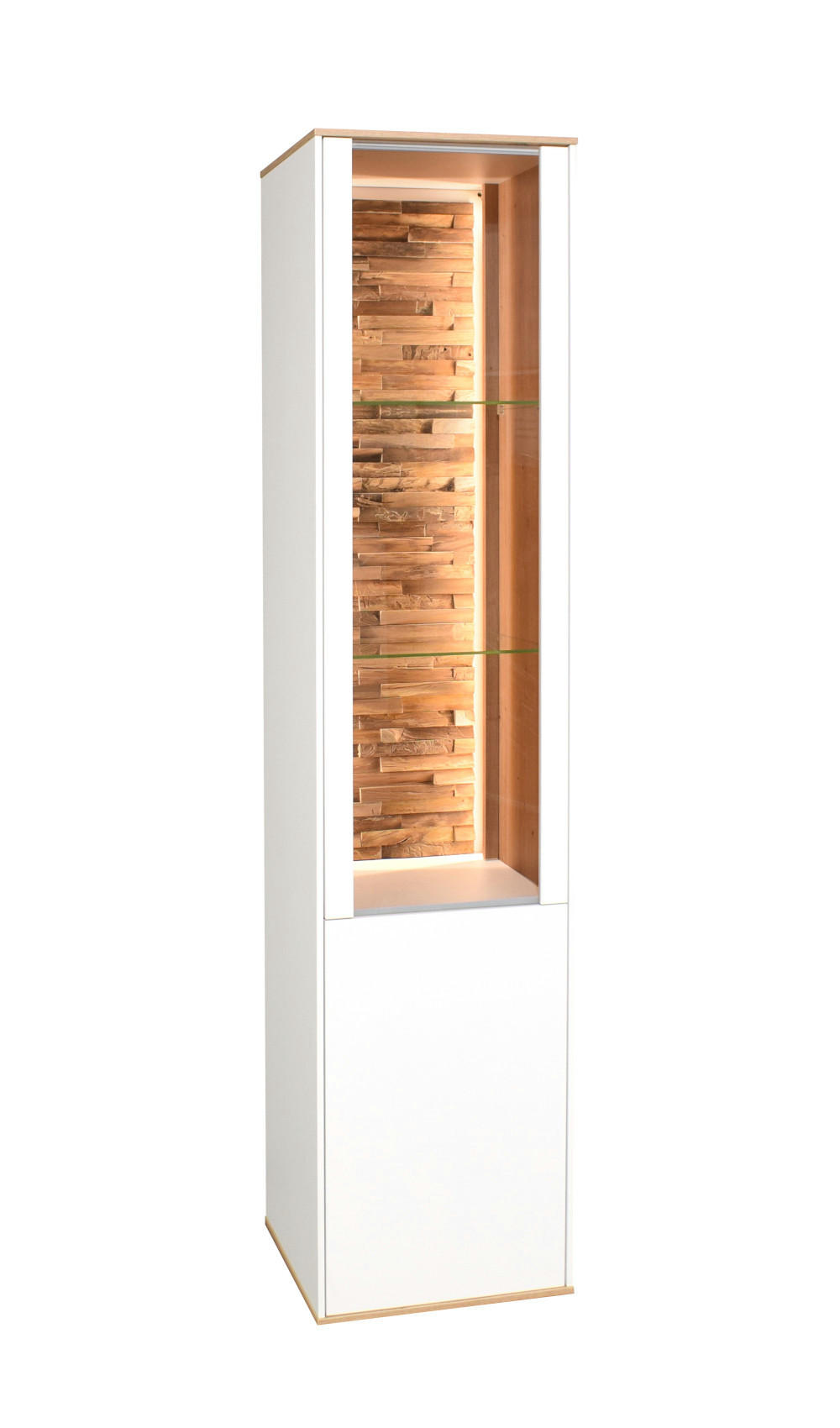 XXXLutz Standvitrine Weiß 42x195x42 cm