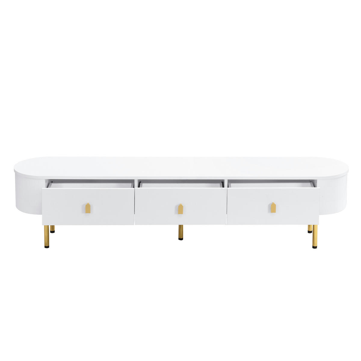 TV-ELEMENT mit 3 Schubladen 174 cm MDF Weiß - Weiß, Holzwerkstoff (35/41/174cm) - Beauniv