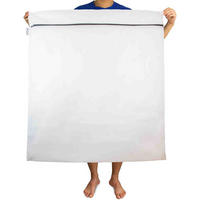 WÄSCHENETZ XXL 100X90CM LIEBLINGS Ding Wäschenetz - Weiß, Textil (90/1/100cm) - Lieblings Ding