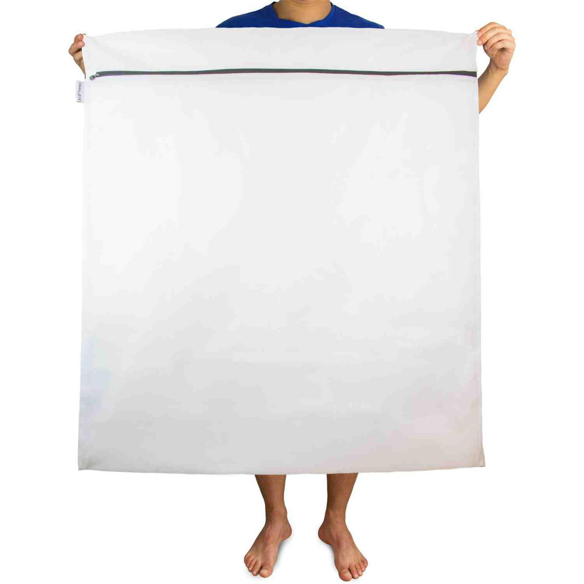 WÄSCHENETZ XXL 100X90CM LIEBLINGS Ding Wäschenetz - Weiß, Textil (90/1/100cm) - Lieblings Ding